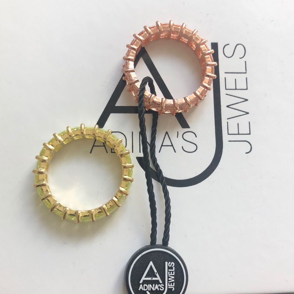 Adina’s Jewels eternity stacking rings